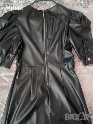 Дамска рокля от еко кожа , снимка 5 - Рокли - 48228726