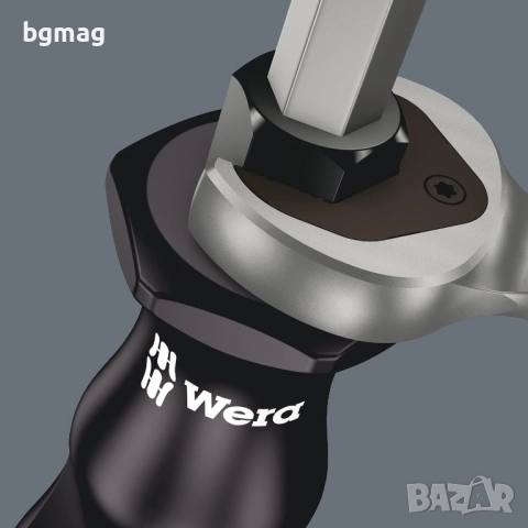 Wera Kraftform Plus 932/6 комплект 6бр. ударни отвертки, със стойка, снимка 4 - Отвертки - 52106531