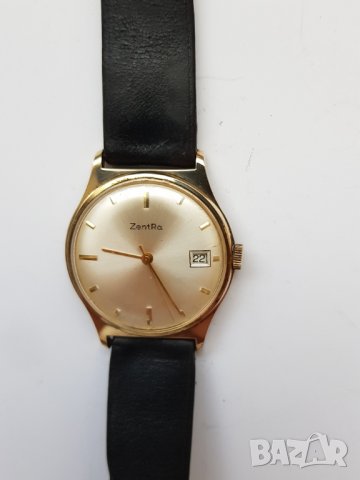 Мъжки позлатен механичен часовник ZENTRA, снимка 8 - Мъжки - 36956513