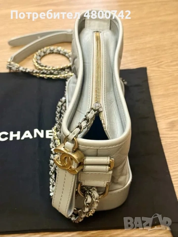 Chanel чанта Gabrielle v светло син цвят, снимка 8 - Чанти - 54236639