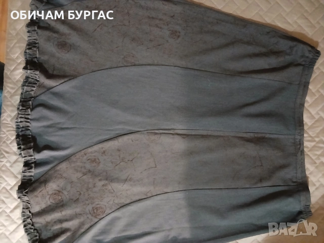 3-4 xl ТЪМНОКАФЯВА ПЛЪТНА РАЗКРОЕНА ПОЛА,ЗАПАЗЕНА,С ЦИП,КОПЧЕ И ЛАСТИК НА ТАЛИЯТА