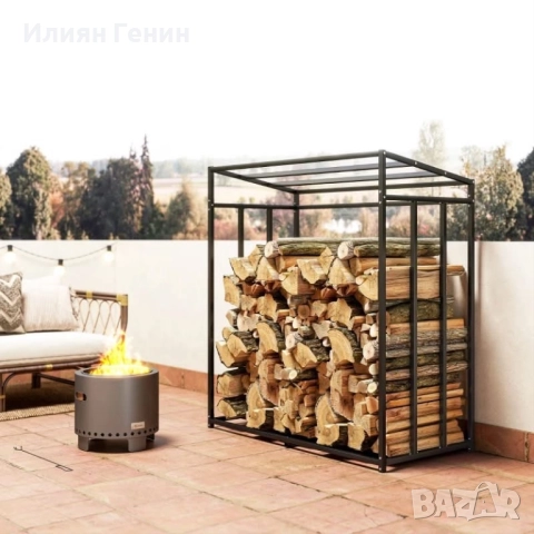 Стойка за дърва за огрев Outsunny, снимка 3 - Други - 52488503