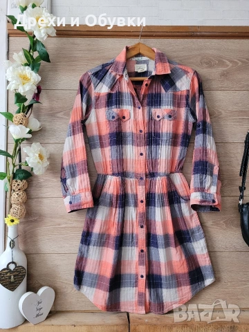 Рокля тип риза LEVIS , снимка 10 - Рокли - 54157883