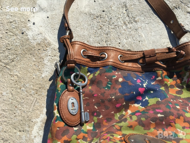 FOSSIL многоцветна чанта, снимка 5 - Чанти - 52074348