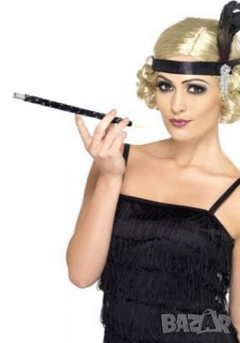 Диадема с пера и висулка стил Гетсби, снимка 2 - Аксесоари за коса - 37316272