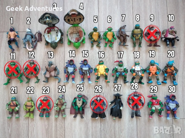 Екшън Фигурки Teenage Mutant Ninja Turtles TMNT Костенурките Нинджа, снимка 2 - Колекции - 47235429