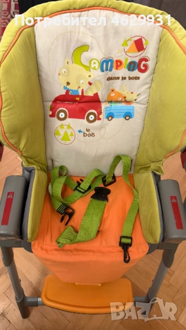 Детско повдигащо се столче за хранене, 55см..83см. 6-стъп. Височина, Наклон - 3 стъпки. Мн. Запазено, снимка 12 - Столчета за хранене - 52172566