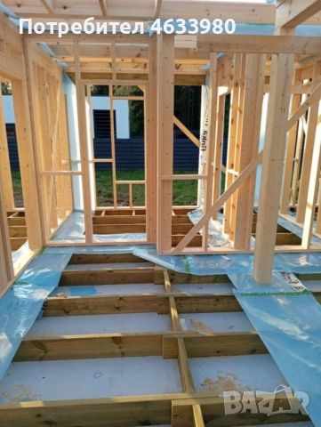 Сглобяема дървена къща ”Азул” - индивидуален проект, бърз монтаж, цена от 599 €/м² • на изплащане, снимка 9 - Други - 52448066