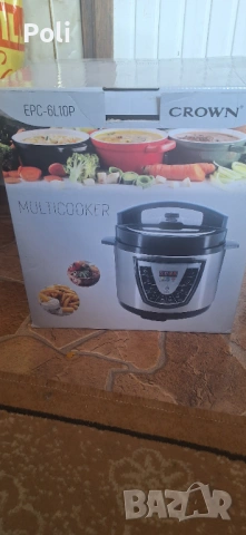 Мултикукър под налягане Crown EPC-6L10P 6 литра, снимка 3 - Мултикукъри - 54007154
