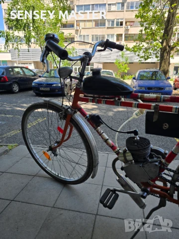 ЧЕРЕН ПЕТЪК!!!    Колело Хенкел с монтиран двигател, снимка 5 - Велосипеди - 50484386