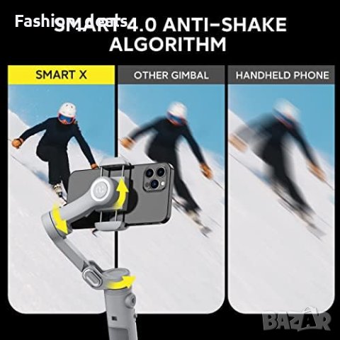 Нов професионален Стабилизатор Gimbal с LED за телефон iPhone/Android Vlog, снимка 4 - Друга електроника - 42836280