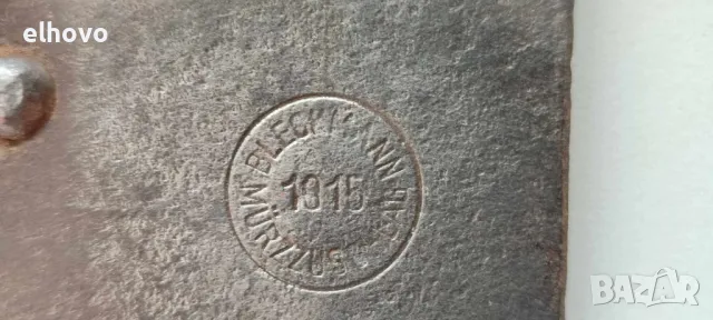 Германска военна окопна лопата Bleckmann Mürzzuschlag WW1 1915, снимка 4 - Антикварни и старинни предмети - 47758897