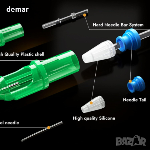 LEAYOKA 20 бр. игли за татуировки - 1003RL, снимка 2 - Други - 44589391
