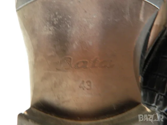 Bata оригинални мъжки черни обувки от естествена кожа, снимка 10 - Официални обувки - 56188037