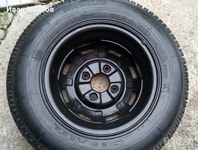 Продавам Michelin 165 R 13, 82T, с джанта, снимка 2 - Гуми и джанти - 32019305