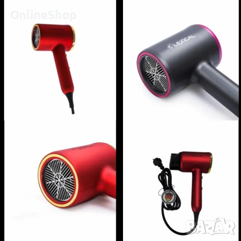 Сешоар за коса Lexical LHD-5020, 1600W, хладен въздух, снимка 13 - Сешоари - 53302021
