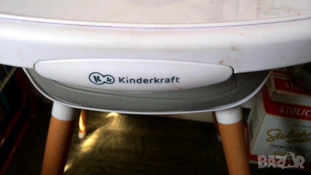 Столче за хранене 2 в 1 KinderKraft FINI, Сиво, снимка 2 - Столчета за хранене - 51307402