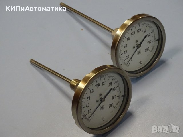 индустриален термометър NUOVA FIMA Ø110mm G 1/2 KL 1 0/+80/+200°C, L130-280mm, снимка 5 - Резервни части за машини - 35490870