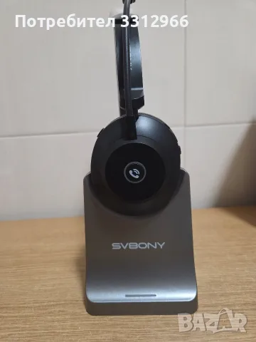 Безжични слушалки с микрофон SVBONY SVN H1, проектиран за работа и видеоконференции, снимка 4 - Bluetooth слушалки - 55746926