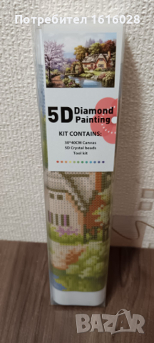 5D Диамантен гоблен - живопис Горска къща., снимка 6 - Гоблени - 44605842