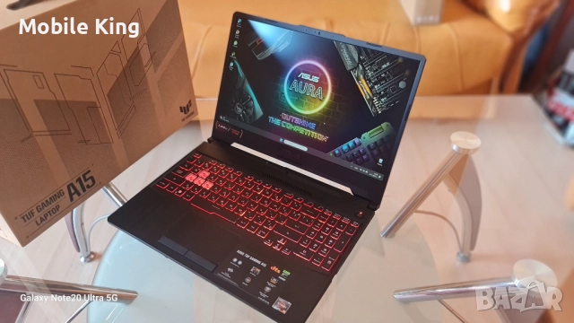 Asus TUF A15 – 15.6" Full HD / 144hz / 512GB NVME /RAM 16GB /Нов / В гаранция 1г., снимка 3 - Лаптопи за игри - 52370155