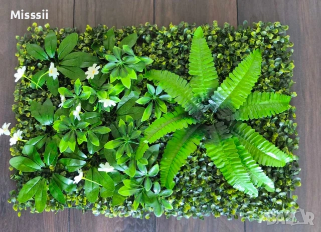 Пано със зеленина за стена, размер 40/60 см, снимка 4 - Декорация за дома - 50674295