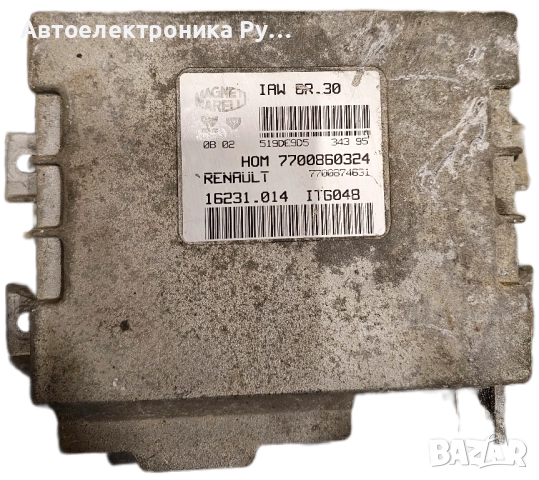 компютър RENAULT TWINGO 1.2 MAGNETI MARELLI, IAW 6R.30, IAW6R30, 7700860324, 7700874631, 16231.014