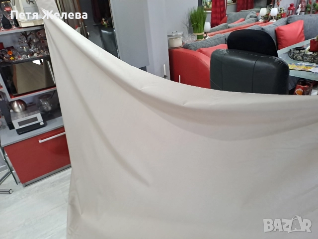 Плат в бежово (Австрия)-150см, снимка 5 - Платове и дамаски - 51600539