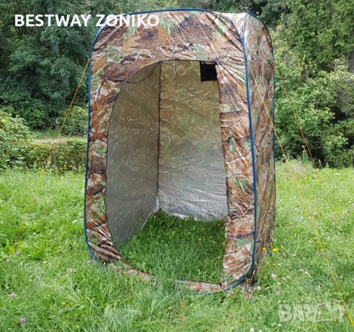 Комплект портативен акумулаторен къмпинг душ и палатка-баня, снимка 5 - Палатки - 42155612