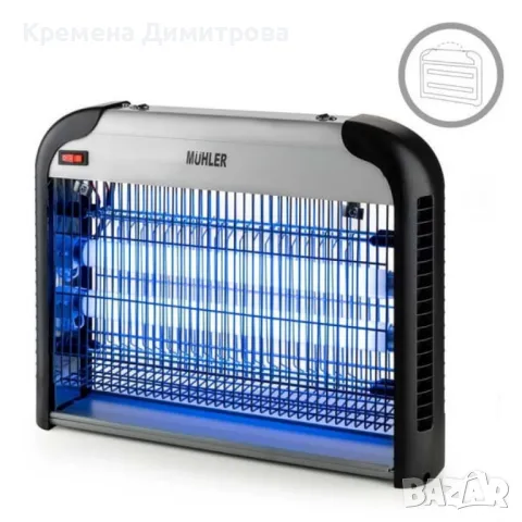 Инсектицидна лампа Muhler, 30W, 60м2, снимка 5 - Друга електроника - 50233793