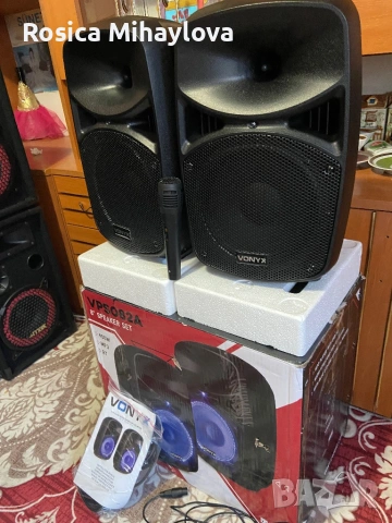 Активни караоке 8 инчови тонколони 400 WATTA, снимка 2 - Караоке - 53052099