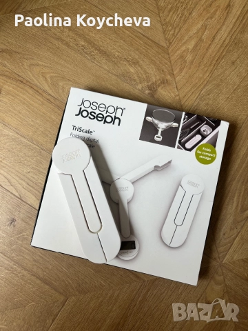 Дигитална кухненска везна TRISCALE, бяла, Joseph Joseph, снимка 2 - Електронни везни - 52423162