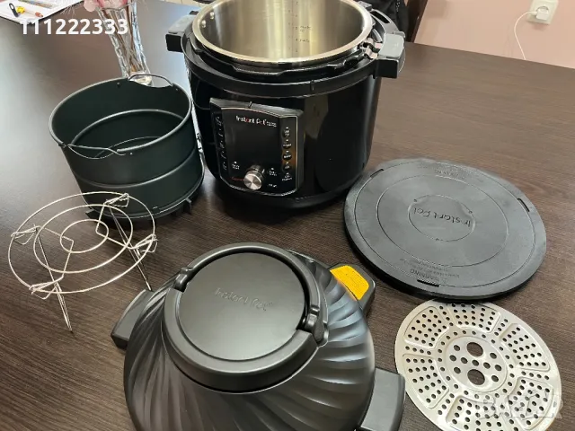 Комбиниран мултикукър с еър фрайър Instant pot два капака, снимка 6 - Мултикукъри - 50325592