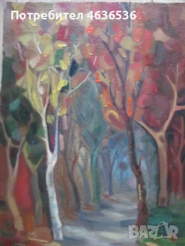 Красива Картина масло, платно ,художник Силвия Радева, снимка 8 - Картини - 52573752