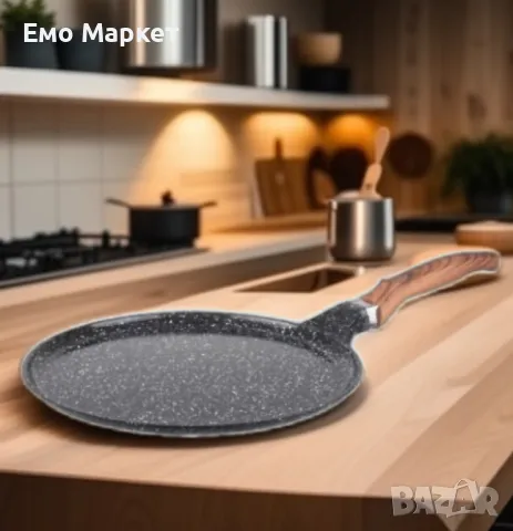 Тиган за палачинки Goldmann GM-1124, 24 / 28см., Лят алуминий, Керамично покритие., Индукция, снимка 2 - Съдове за готвене - 49411734