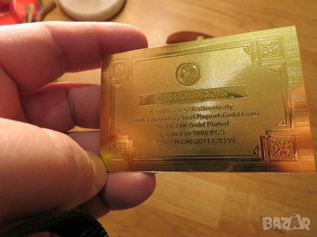 Възпоменателен позлатен плакет на ПЕЛЕ 2  със сертификат за златно покритие 24к футбол, снимка 7 - Антикварни и старинни предмети - 39876634