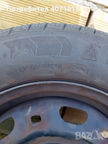 2 броя зимни гуми с джанти , снимка 5 - Гуми и джанти - 54343425