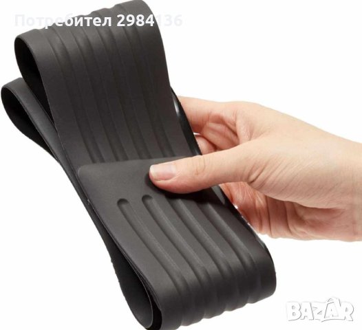Защитна гумена лента Протектор за задна броня и багажник Черна 90 см х 7 см, снимка 4 - Аксесоари и консумативи - 44165898