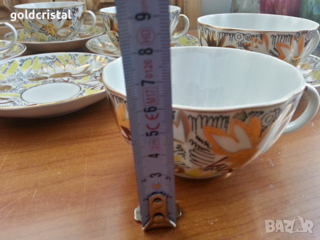 Руски порцелан чаши за чай , снимка 5 - Антикварни и старинни предмети - 38495199