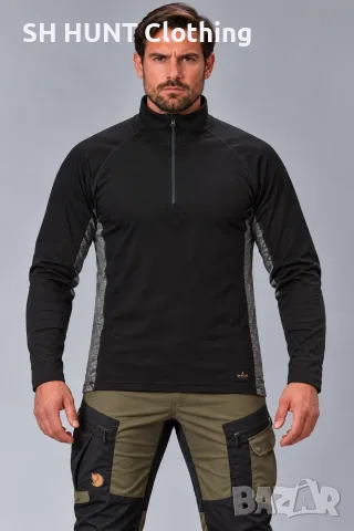 DEVOLD SPIRIT ZIP NECK 50% MERINO WOOL размер XL термо блуза 50 % Мерино Вълна - 2212