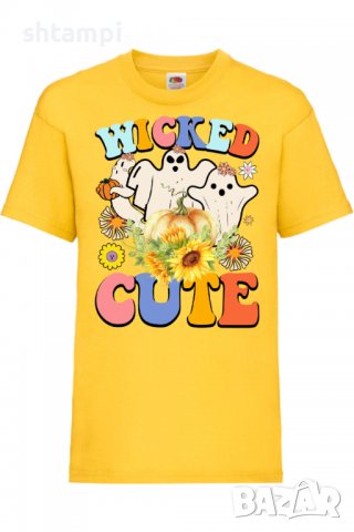Детска тениска Wicked cute,Halloween,Хелоуин,Празник,Забавление,Изненада,Обичаи,, снимка 8 - Детски тениски и потници - 38158761