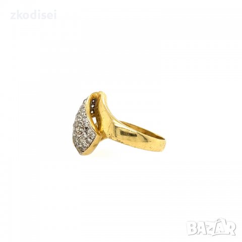 Златен дамски пръстен 5,36гр. размер:60 14кр. проба:585 модел:7495-5, снимка 2 - Пръстени - 37717837