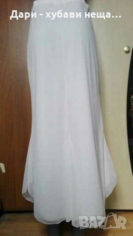 Бяла пола от еластичен тюл и подплата👗🍀M,L👗🍀арт.3004, снимка 3 - Поли - 33724272