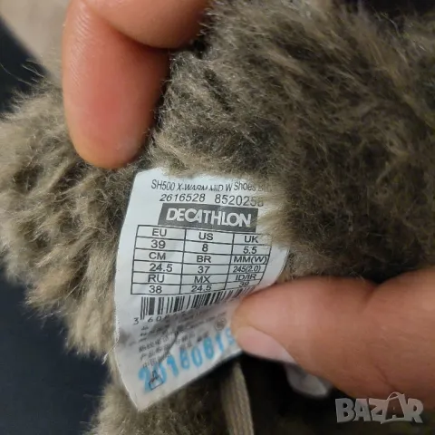 Quechua  Sh500 Х-Warm Mid  номер 39 /туристически  обувки , снимка 8 - Други - 48775593