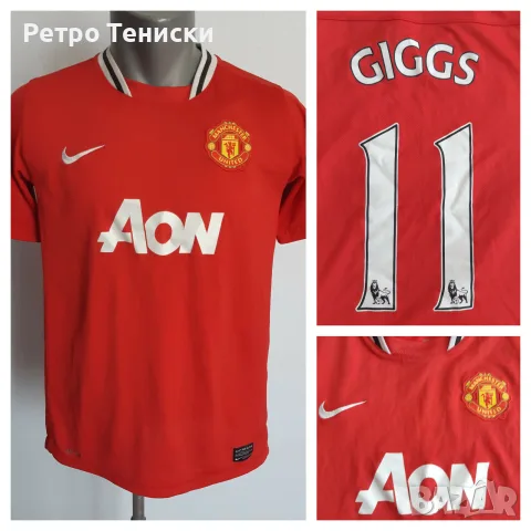 Тениска Manchester United (Giggs #11) Nike — Деца размер XL Червено (сезон 2011/12)