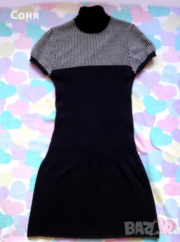 BENETTON фина вълна кафява с качулка, снимка 11 - Рокли - 48003456