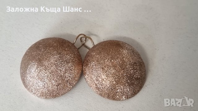 Италиянски сребърни обеци с позлата , снимка 2 - Обеци - 44446201