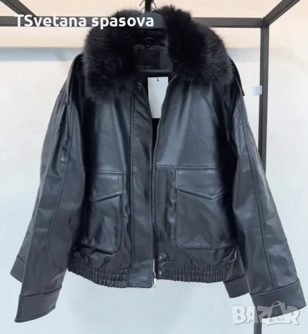 кожено бомбър яке zara , снимка 5 - Якета - 56149788