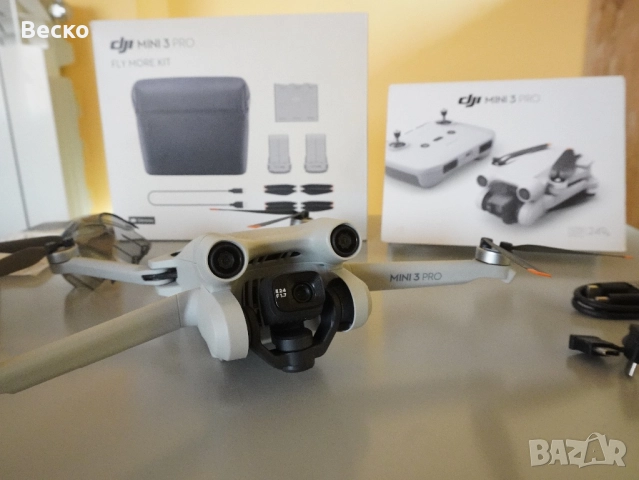 DJI Mini 3 Pro Combo – Отлично състояние + аксесоари, снимка 9 - Дронове и аксесоари - 52623807