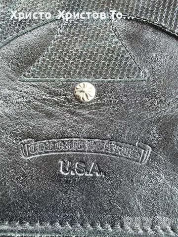 Луксозна кожена чанта CHROME HEARTS 💕 , снимка 3 - Чанти - 56540408